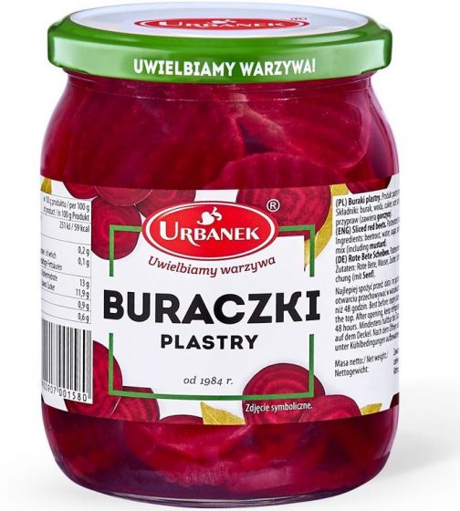 Buraczki konserwowe plastry