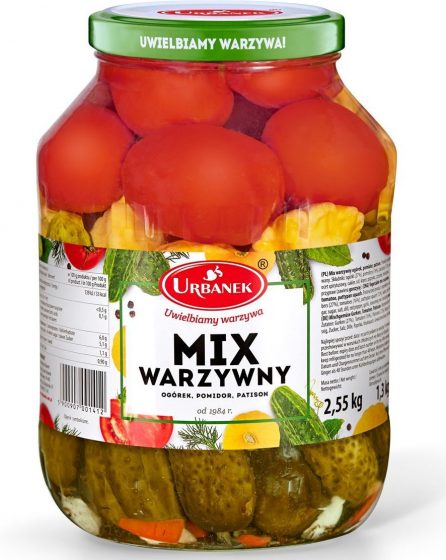 Mix warzywny ogórek, pomidor, patison