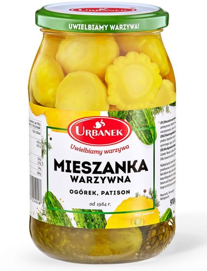 Mieszanka warzywna ogórek, patison