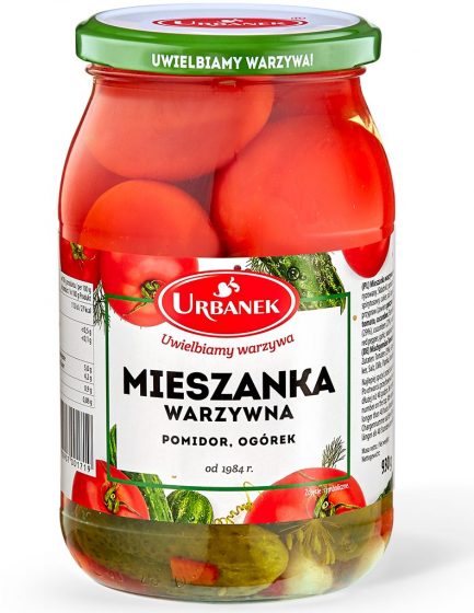 Mieszanka warzywna pomidor, ogórek