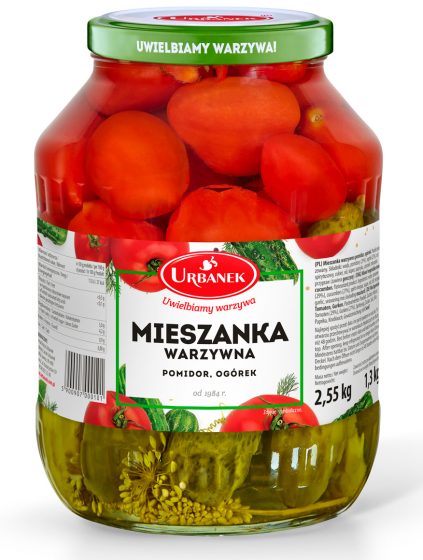 Mieszanka warzywna pomidor, ogórek
