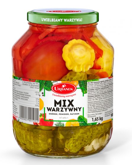 Mix warzywny ogórek, pomidor, patison