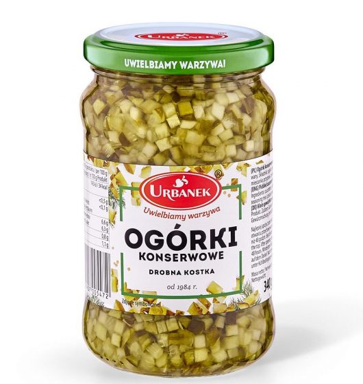 Ogórki konserwowe drobna kostka