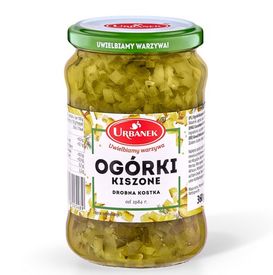 Ogórki kiszone drobna kostka