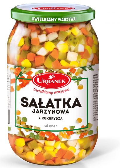 Sałatka jarzynowa z kukurydzą