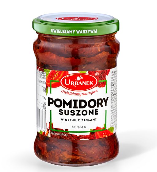 Pomidory suszone w oleju z ziołami