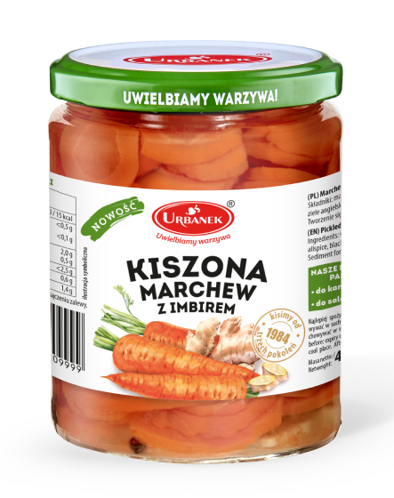 Kiszona marchew z imbirem