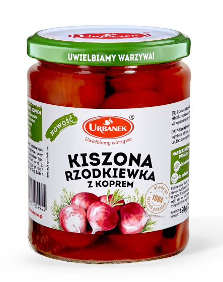 Kiszona rzodkiewka z koprem