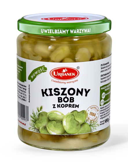 Kiszony bób z koprem