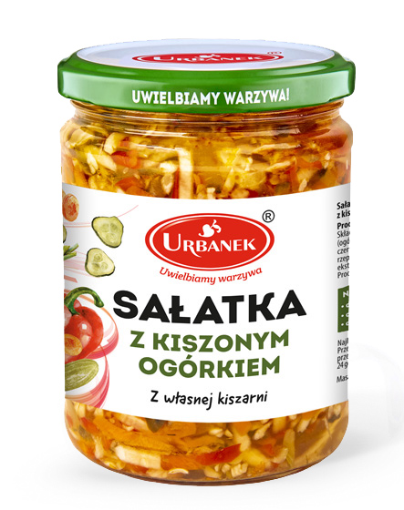 Sałatka z kiszonym ogórkiem