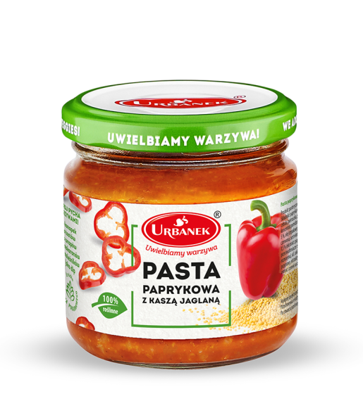 Pasta paprykowa z kaszą jaglaną